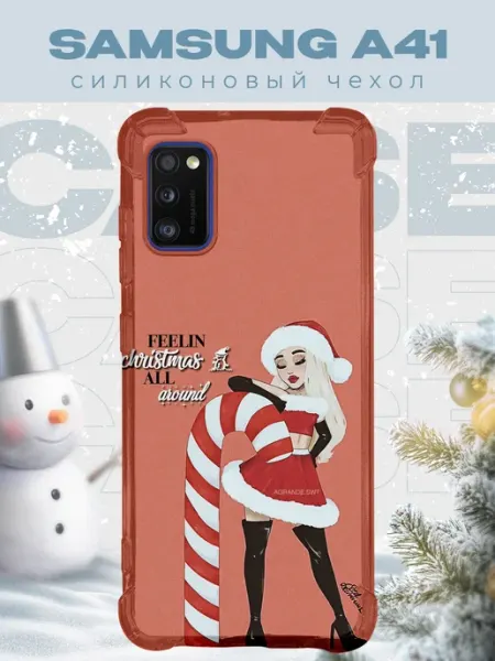 PRINTberries Новогодний чехол для телефона Samsung A41 снегурочка