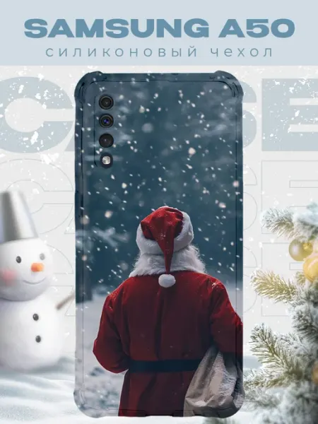 PRINTberries Новогодний чехол для телефона Samsung A50 дед мороз