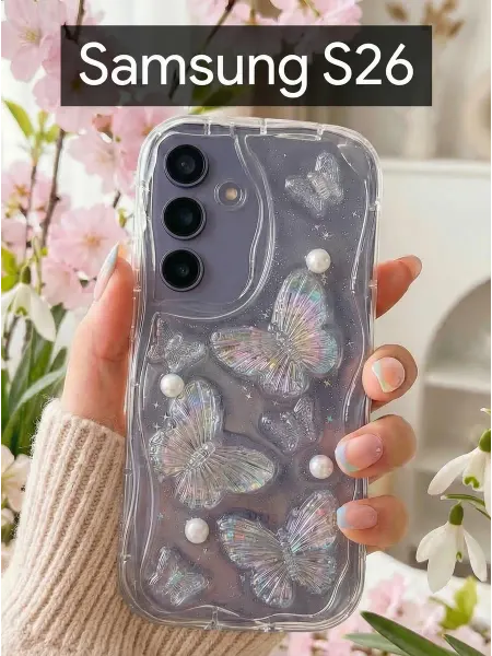 Red Cat Чехол на Samsung Galaxy S26 Бабочка