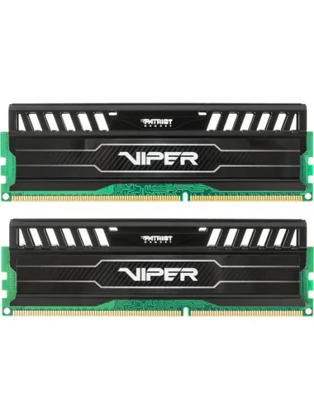 Оперативная память Patriot Memory Viper Black PV38G160C9K, 2x4Gb, DDR3, DIMM, 1600 MHz