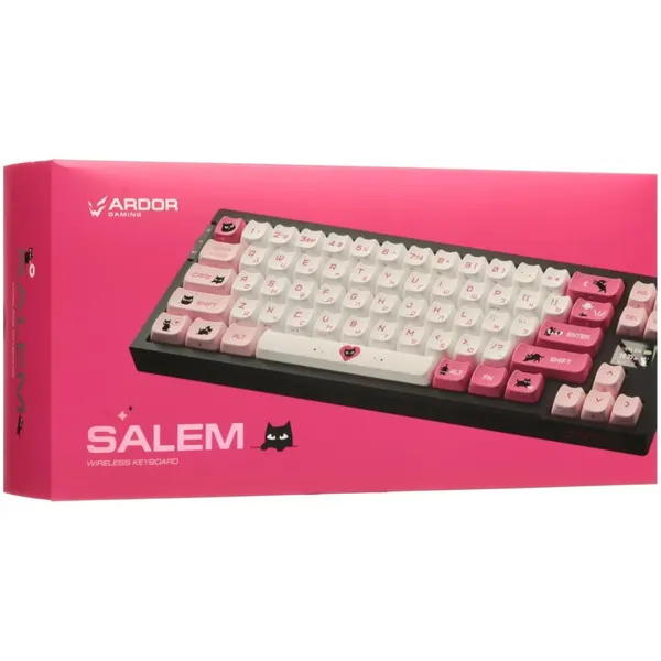Клавиатура проводная + беспроводная ARDOR GAMING Salem [AG-ZD-68GY30-HS-B]