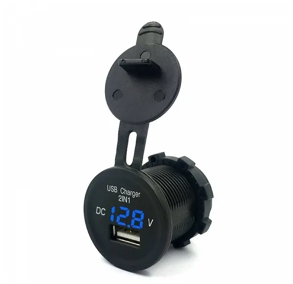 Вольтметр автомобильный Kicx KVC-2.1-1B