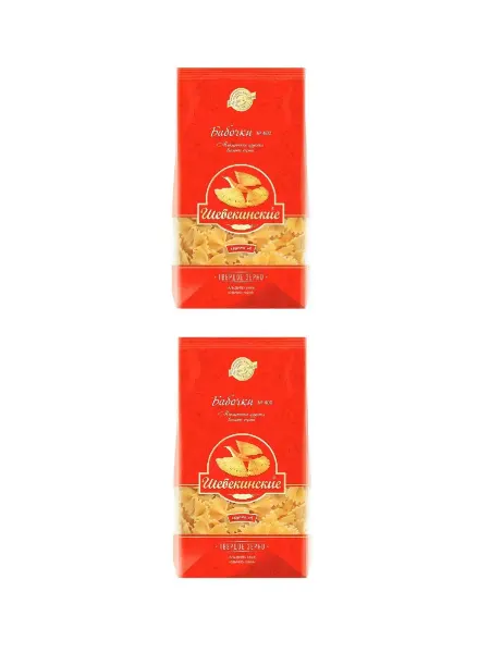 Шебекинские Макароны Бабочки №400 350 гр 2 шт