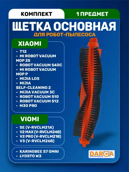 Основная щетка для робота пылесоса Xiaomi S40C и др