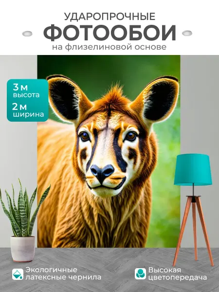 LotsPrints Фотообои "Животные в стиле кинематографический" 2x3м