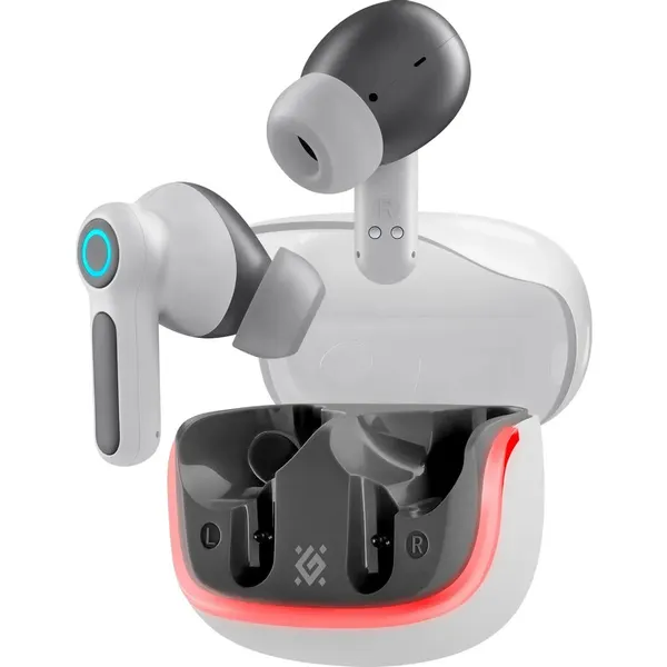 Наушники Defender CyberDots 290, Bluetooth, внутриканальные, белый [63290]