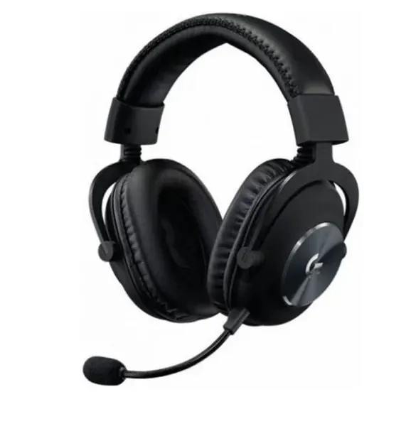 Гарнитура Logitech G PRO X, для игр, оголовье, активные шумоподавление, чёрные