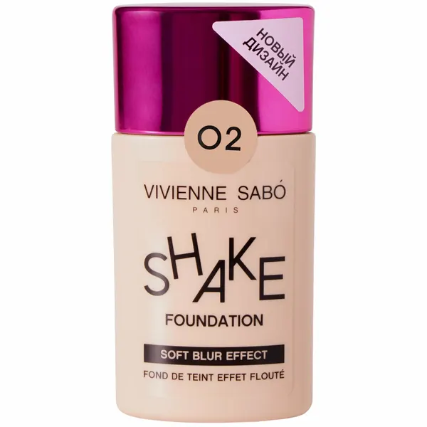 Тональный крем Vivienne Sabo, Shakefoundation, тон 02, бежевый, 12 мл