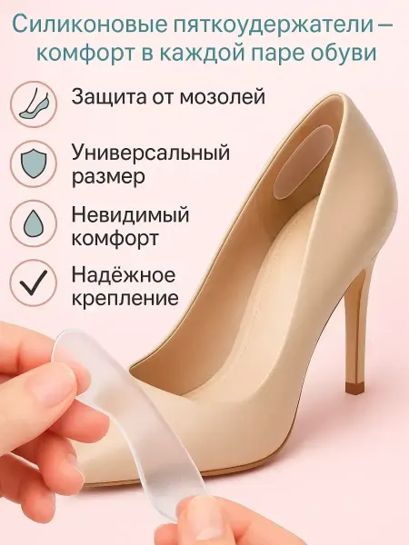 AllenGo Силиконовые пяткоудерживатели наклейки от мозолей в туфли