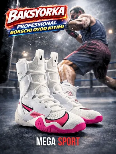 Боксерские кроссовки HyperKO 2.0 Professional – легкие и прочные, с нескользящей подошвой - Форма для тренировок, рашгард