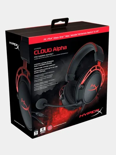 Игровые наушники HyperX Cloud Alpha - Gaming Headset, Dual Chamber Drivers, Legendary