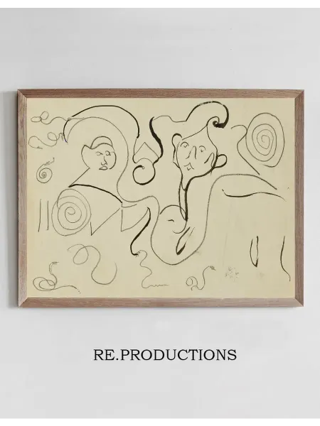 Re.productions Постер Études de visages - Jules Pascin