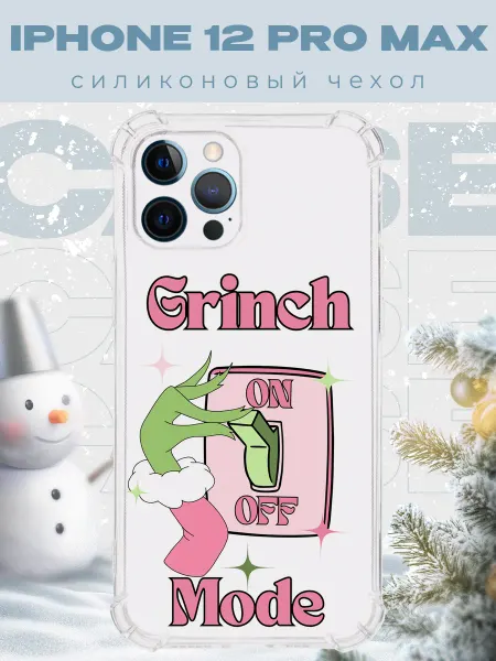 PRINTberries Новогодний чехол для телефона iPhone 12 Pro Max гринч
