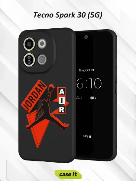 Case it Чехол на Tecno Spark 30 5Gс принтом Jordan