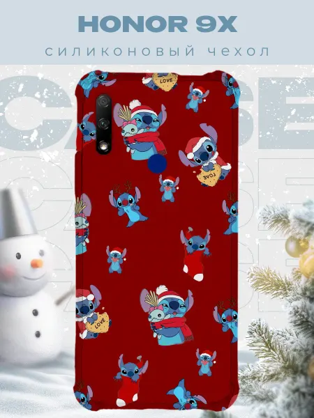 PRINTberries Новогодний чехол для телефона Honor 9X стич