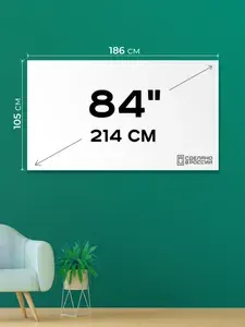 Экран для проектора 84" 16 9 (186х105 см). Полотно в тубе