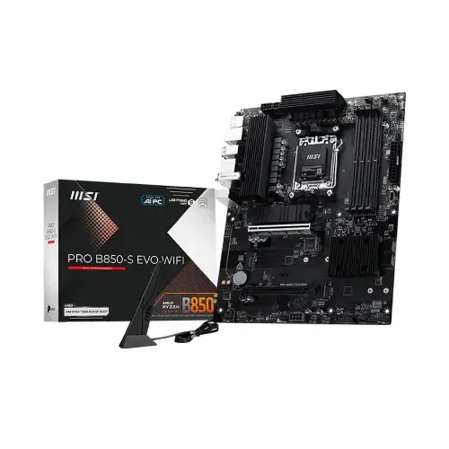 Материнская плата MSI PRO B850-S EVO WIFI, AM5, AMD B850, ATX, RTL (PRO B850-S EVO WIFI)