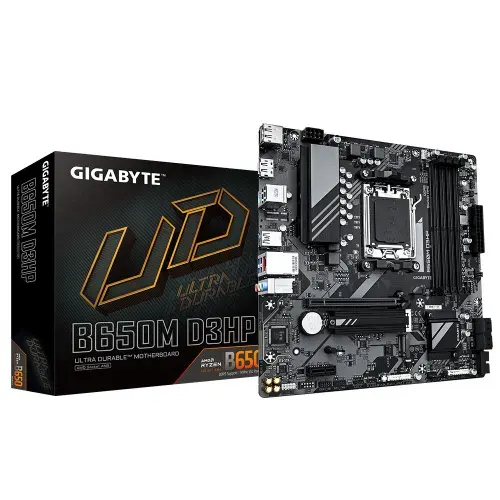 Материнская плата Gigabyte B650M D3HP, AM5, AMD B650, Micro-ATX, RTL (B650M D3HP)