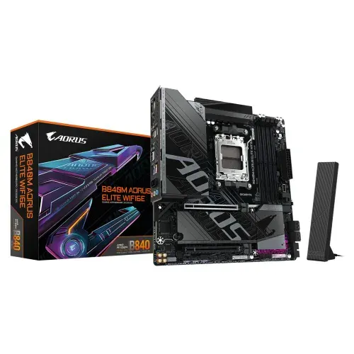 Gigabyte B840M A ELITE WIFI6E AMD B840 AM5 DDR5 Материнская плата
