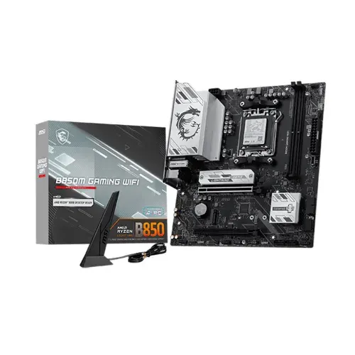 Материнская плата MSI B850M GAMING WIFI, AM5, AMD B850, Micro-ATX, RTL (B850M GAMING WIFI)