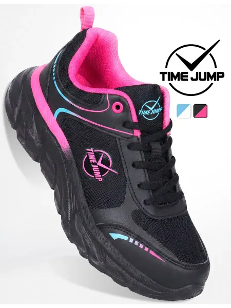 TimeJump Кроссовки женские черные спортивные на платформе