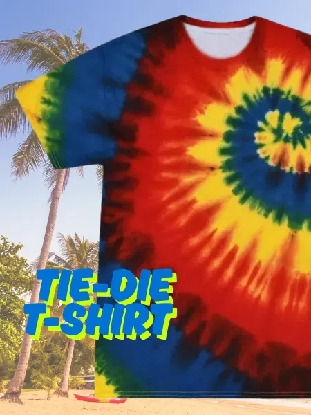 Пляжная гидрофутболка Tie-Dye