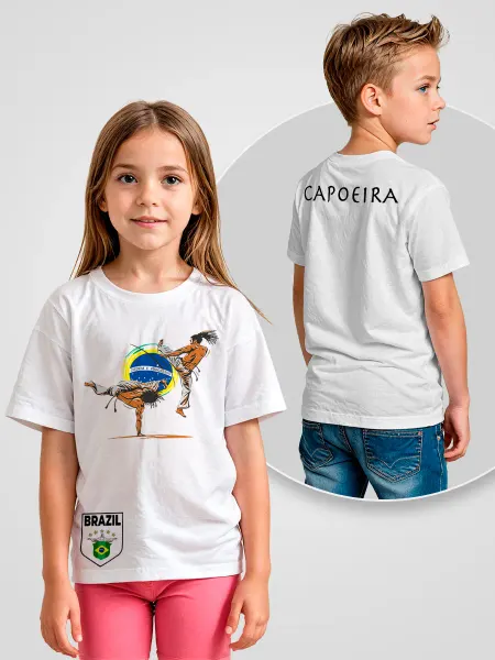 Printech Капоэйра футболка детская Capoeira одежда Единоборства
