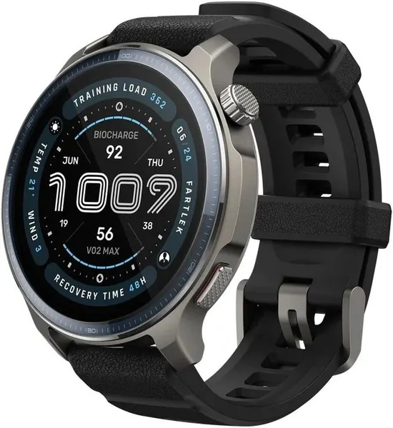 Смарт-часы Amazfit Balance 2 A2430 1.5 AMOLED корп. серый рем. черный разм. брасл:140-210мм (697259610