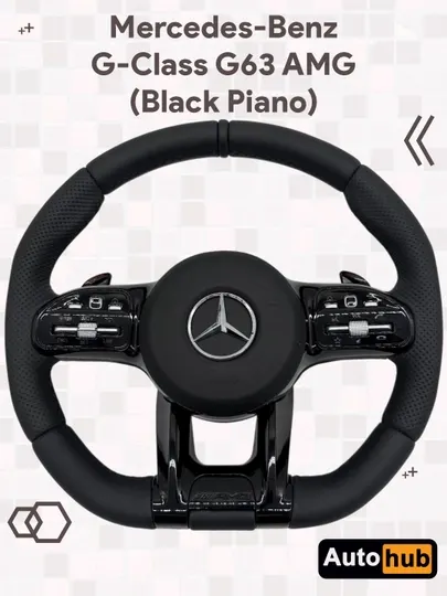 Автомобильный руль Mercedes-Benz, гелик, G63 AMG W464, под Chevrolet, Black Piano