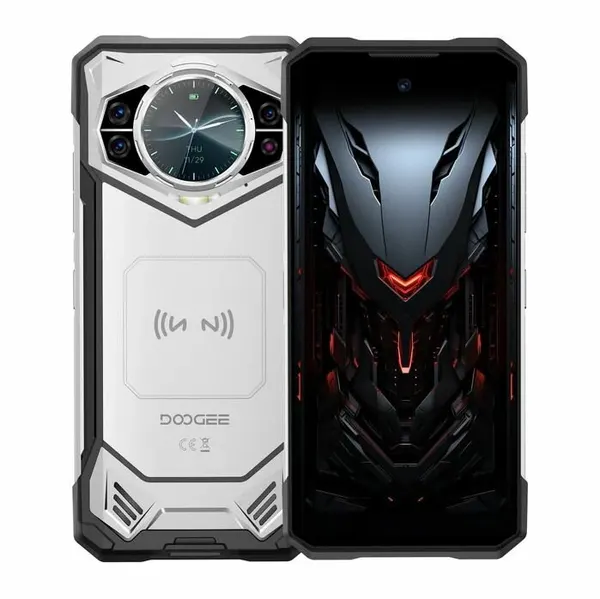 Смартфон DOOGEE S200 смартфон, ОЗУ 12 Гб, ПЗУ 256 ГБ, 6,72 МП, 10100 мАч nfc, Silver