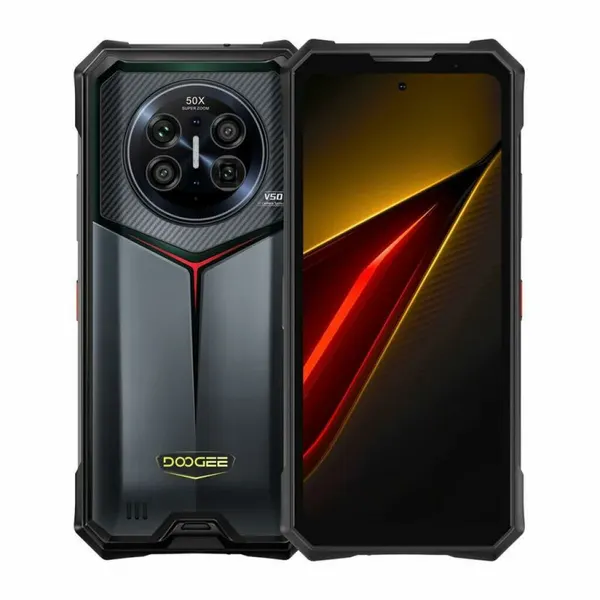 Смартфон Doogee V50, 16/512Gb, Midnight Black (Черный)