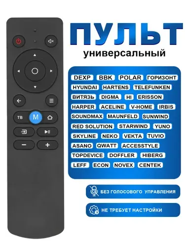 Пульт AN1603-IR универсальный для телевизоров разных брендов