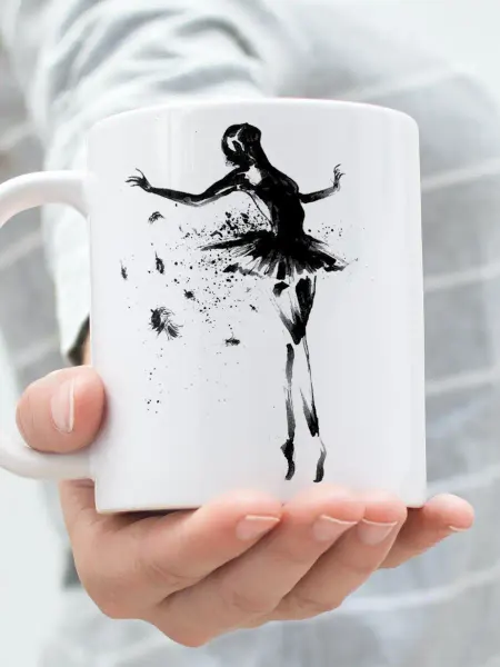 Funny Cups Большая детская кружка фигуристу танцору на день балета