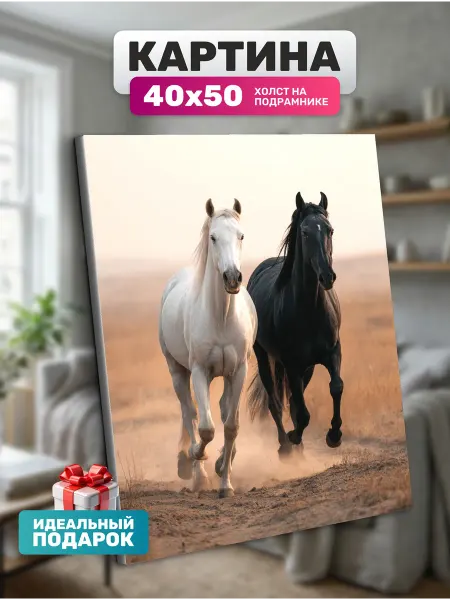 Diamond pixel Картина на стену Черный и белый 40х50