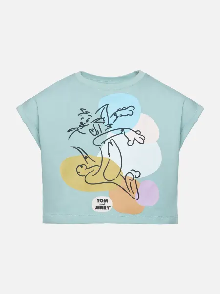 STREETBEAT Футболка детская укороченная Crop Top & Tom and Jerry