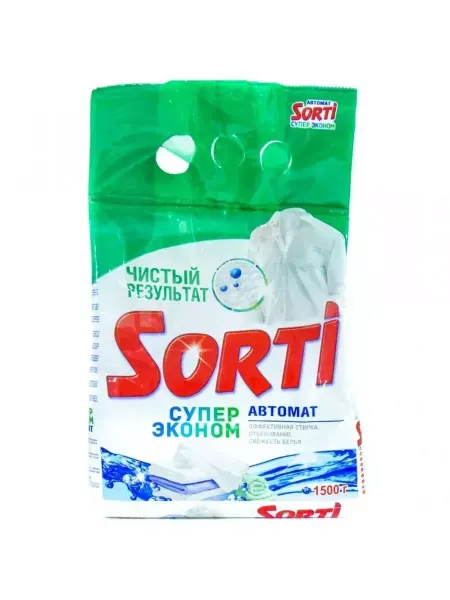 SORTI Стиральный порошок Супер Эконом Автомат, 1,5 кг