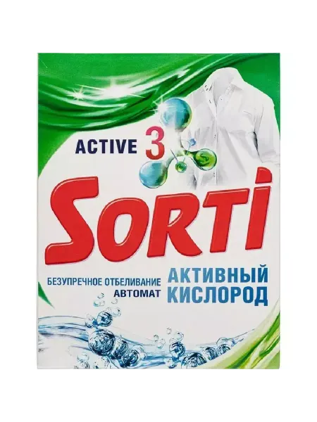 SORTI Стиральный порошок активный кислород, 350 г