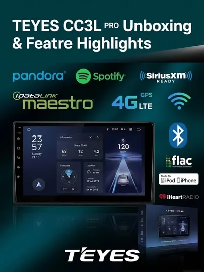 Teyes CC3L WiFi — умная мультимедийная система для автомобиля (Android)