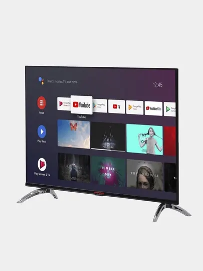 Телевизор Smart Shivaki S32NHCH900 Серый Android + Google tv HD, пульт с голосовым поиском