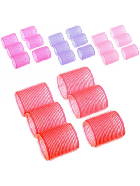 My Sweet Home Бигуди липучки однотонные цвет микс d-5 см