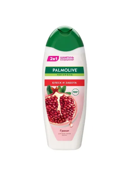 PALMOLIVE Шампунь кондиционер блеск и забота гранат, 450 мл