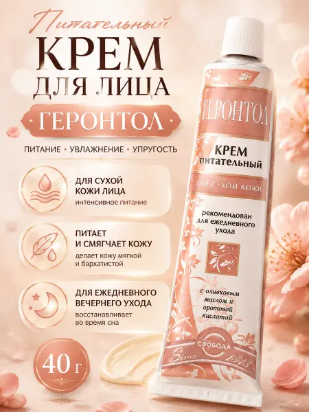 СВОБОДА Крем для лица ночной для сухой кожи 40г