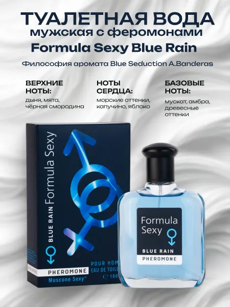 Дельта Парфюм Туалетная вода Formula Sexy Blue Rain с феромонами