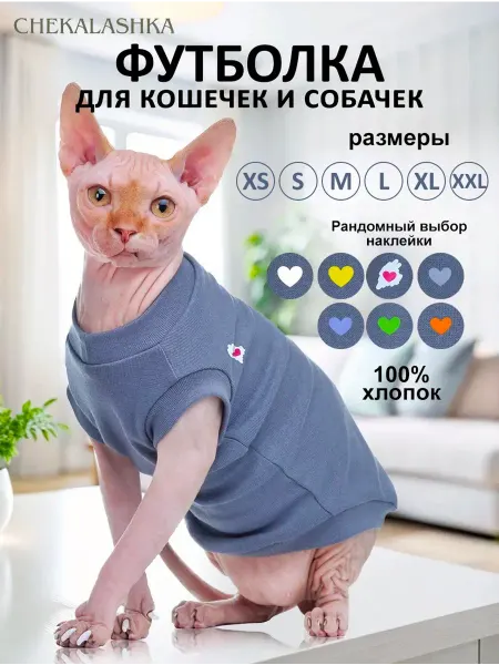 Chekalan anna Одежда для кошек сфинкс и собак мелких пород