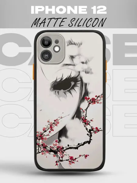 PRINTberries Черный матовый чехол на iPhone 12 Y2K pinterest