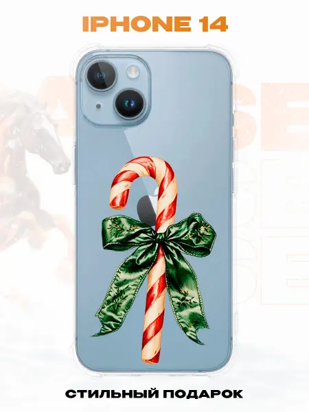 PRINTberries Новогодний чехол для телефона iPhone 14 леденец