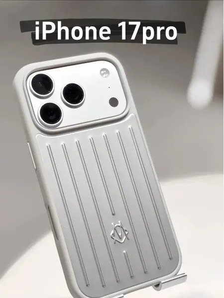 Чехол RIMOWA iPhone 17 Pro Case titanium -серебро