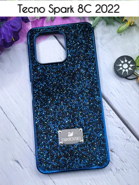 SALMAN COVERS Чехол на Tecno Spark Go 2022 со стразами Swarovski