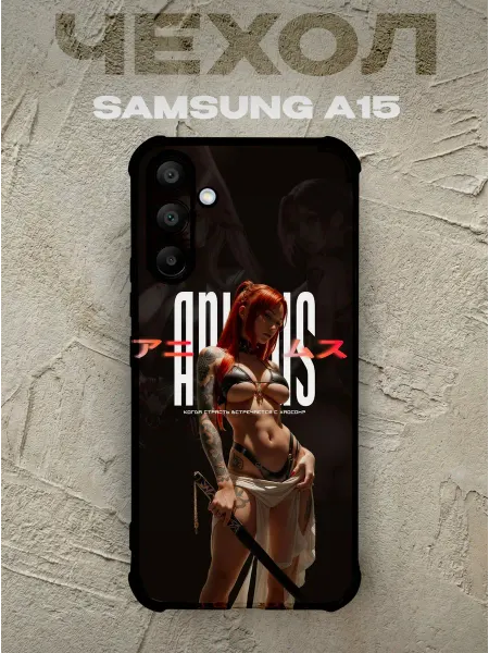 PRINTberries Чехол на samsung a15 девушка аниме