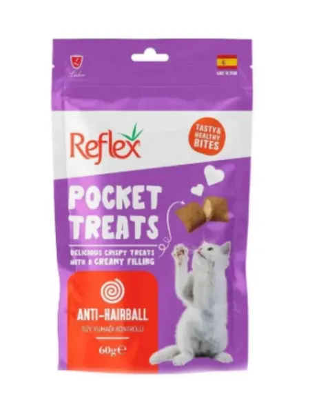 Reflex anti hairball подушечки для кошек со вкусом курицы